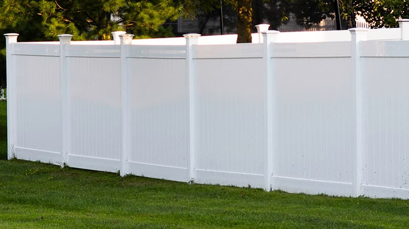 Vinyl fence installed by SHLY in Ohio and Western Pennsylvania